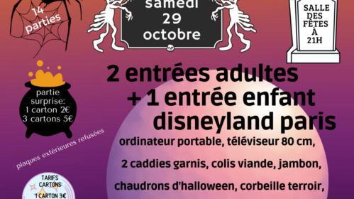 LOTO D'HALLOWEEN DU 29 OCTOBRE
